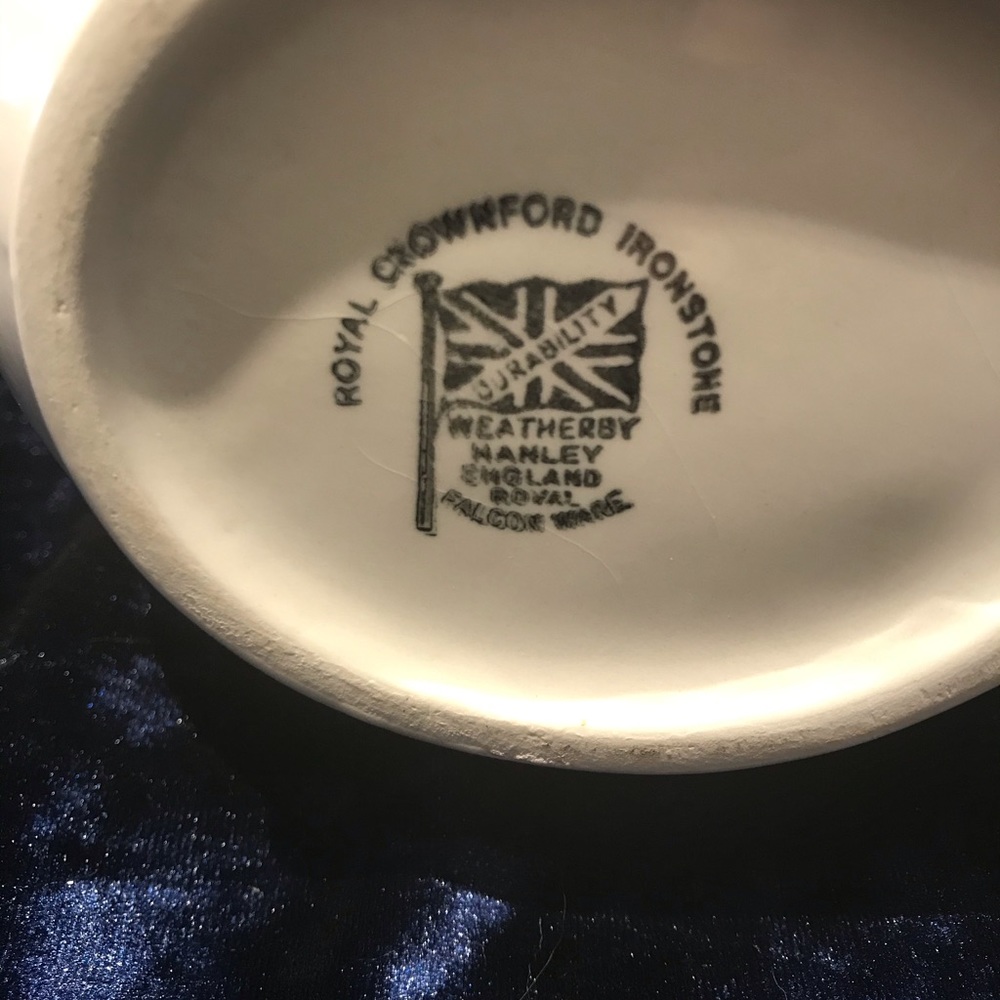 Vintage Royal Crownford Ironstone Bowl & Pitcher - Picture 6 of 11